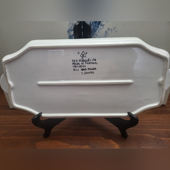 Glazed ceramic serving dish - Picture 3 of 4